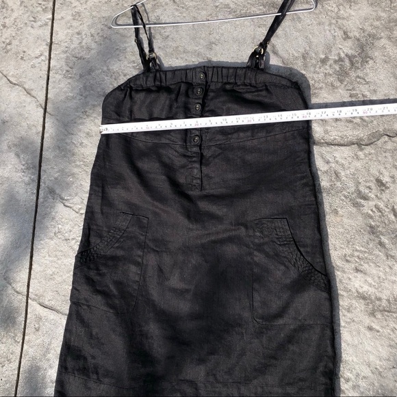 Guess jeans 100% linen dress black Small - Picture 7 of 8